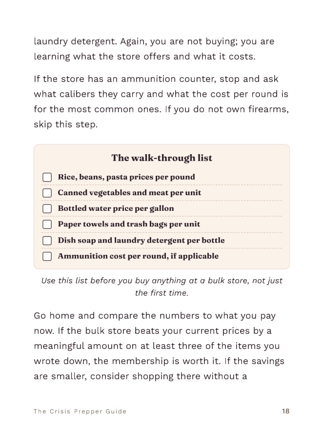 Page 18 of The Crisis Prepper Guide